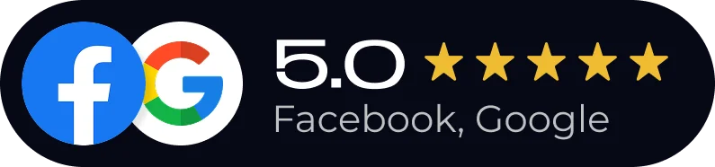 Ocena 5.0 i pięć gwiazdek od użytkowników z Facebooka i Google