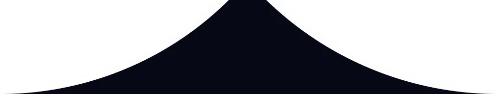 Czarny półokrągły kształt graficzny na białym tle, prosty element wizualny banneru